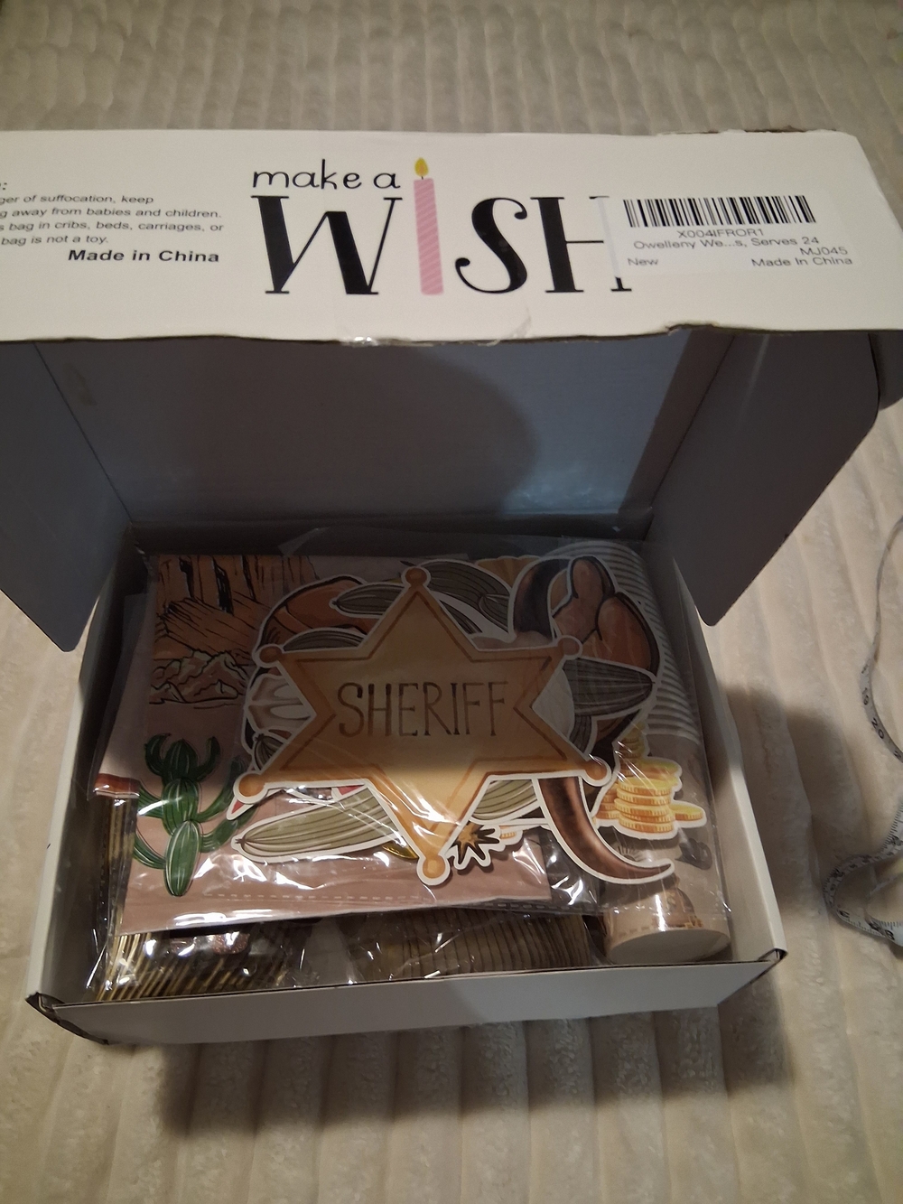 Tan Sheriff Party Decor Set